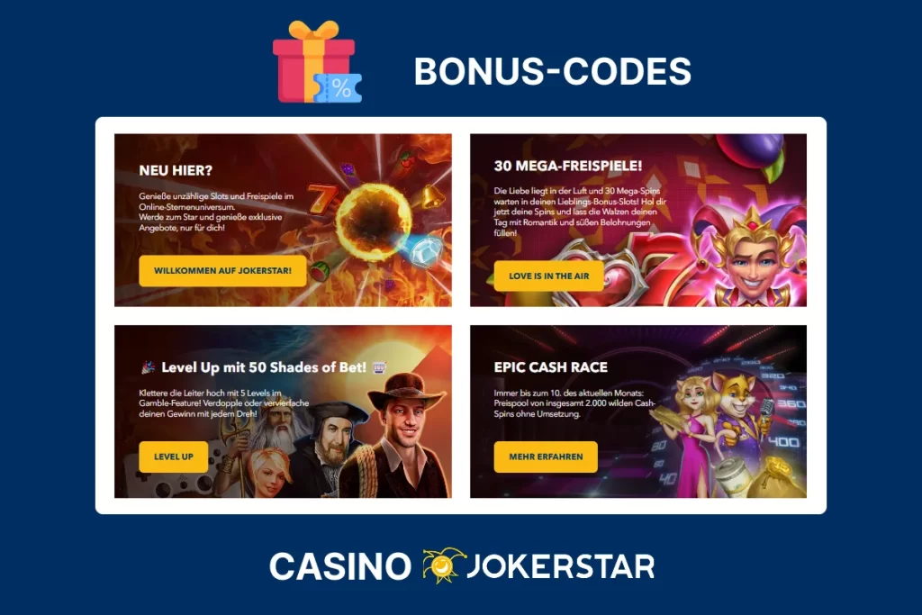 JokerStar Bonus Code