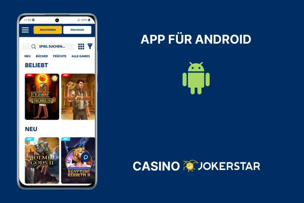 Jokerstar Android-Anwendung